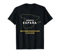 Segovia, España Gran Eclipse Solar Europeo 2026 Camiseta