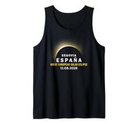 Segovia, España Gran Eclipse Solar Europeo 2026 Camiseta sin Mangas