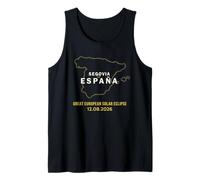 Segovia, España Gran Eclipse Solar Europeo 2026 Camiseta sin Mangas