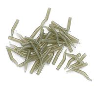 Segrehy 100 unids 20mm PE Anti enredos línea Objetivo Gancho Manga luz Verde Carpa Pesca Accesorio para los entusiastas de la Pesca