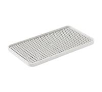 Segrehy Bandeja escurridora de Platos de Doble Capa Drenaje de Agua eficiente Rejilla de Secado Que Ahorra Espacio para Tazas Utensilios Oficina en el hogar Restaurantes Material PP