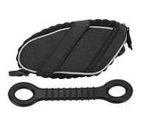 Segrehy Bolsa de Bicicleta BIC como Silla de monada Polla Impermeable Organizador de Almacenamiento de Ciclismo con Ciclismo con Bolsas de Malla para Ciclismo de montaña Fibra de (Jasper Negro)