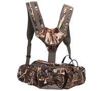 Segrehy Bolsa de cintura de mochila de senderismo al aire con soporte de botella Bolsa de hombro para acampar liviano para los entusiastas del deporte Camuflaje de la caña Flanela