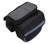 Segrehy Bolsita para Bicicleta Bolsillo para Bicicleta Bolsillo para Bicicletas Bolsas Resistentes a la Prueba Resistente al Agua Duradera 600d Tela de Nylon Film TPU Cintas Reflectantes (Azul)