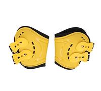 Segrehy Botas de menudillo de Caballo, Transpirables, Antideslizantes, Ligeras, Protectoras, para Entrenamiento de Salto, Color Amarillo, par de 2 (Metro)