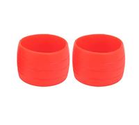 Segrehy Bucles de fijación de cinta para bicicletas Bucles de mando de silicona anti -skid Correa de manga protectora para accesorios para bicicletas de carretera Ligera duradera Agarra (Rojo)