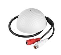 Segrehy Cabezal de micrófono de captación de monitoreo de Sonido de Audio HiFi de Amplio Alcance de 5 150 m2 para Seguridad CCTV, Alta sensibilidad, Voz Clara, bajo Nivel de Ruido, Uso