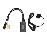 Segrehy Cable Auxiliar de Audio Bluetooth 5.0 con micrófono Adaptador Manos Libres inalámbrico para Smart Fortwo Radio de Coche Altavoz Transmisión de música
