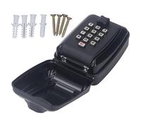 Segrehy Caja de cerraduras de la Llave al Aire Libre Mundial de 12 dígitos Combinada de 12 dígitos Caja de Almacenamiento de Tarjeta de Tarjeta de Llave Negro