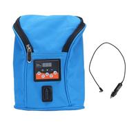Segrehy Calentador de biberones Portátil Temperatura Ajustable Inalámbrico Aislamiento Calentador de biberones para Leche Materna Coche Viajes al Aire Libre Tela Oxford 18 x 9,5 x 23 cm (Azul)