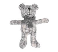 Segrehy Cartoon Bear Doll Soft Stuffed Animal Toy Adorable Cute Bow Design Perfect For Kids Play Home Decoration Gift Made of Cassimere Material Size 11.81 x 10.24 Inches (Khaki)