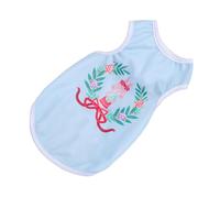 Segrehy Dog Summer Cloth Polyester Soft Breathable Cartoon Multifunctional Dog Shirt For Home Outdoor Party Festivals Teddy Bichon Pomeranian (Conejo Celeste L)