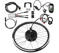 Segrehy E Kit de conversión de Bicicleta E High Potencia Controlador de medidor LCD para la Bicicleta de montaña Electric El Electric Water Wheel Accessory 27.5 Pulgadas (Tracción Delantera)