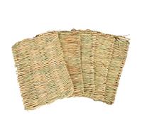 Segrehy Estera de Hierba para Conejos, Ropa de Cama de Paja Tejida a Mano, Nido Universal, cálido, Suave y cómodo, Juguete para Masticar para Animales pequeños, cobayas, Conejos,