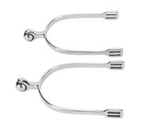 Segrehy Horse Spurs English Stainless Steel Roller Ball Spurs for Equestrian Training and Riding Durable Safe Non Toxic Spurs for Men Riders 2 Pieces