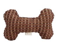 Segrehy Juguete de mordedura de perro con forma de hueso, peluche estridente, juguete de pana dental para mascotas, adiestramiento, juego, diversión interactiva,