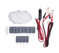 Segrehy Kit de Accesorios para Bomba de Aire, Manguera de Aire de Alto Rendimiento, válvula de retención, Piedra de Burbujas, Abrazadera de batería, Juego de Cables para acuarios, (MPQ-906)