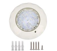 Segrehy LED Pool Light IP68 Waterproof Underwater Pool Lamp with Wall Mounting Plate AC 12V 15W for Swimming Pools and Fountains ABS PC Material 23cm Diameter