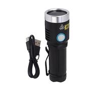 Segrehy Linterna UV 20W 365nm Linterna Ultravioleta LED Luz Negra Recargable USB Grado Profesional para Detección de Orina de Mascotas Joyería de Dinero Falsificado Aleación de Aluminio