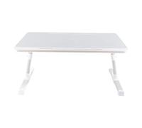 Segrehy Mesa de Cama portátil para Ordenador portátil, de aleación de Aluminio, con Patas Plegables, Escritorio Giratorio para Escribir y Leer (Gris)