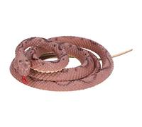 Segrehy Modelo de Serpiente simulada Serpientes de Goma realistas Juguete de Serpiente de Cascabel para Decoraciones de Halloween Juguetes de Broma Favores de Fiesta para niños Material (Marrón)
