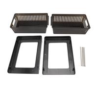 Segrehy Organizador de 2 Niveles Cestas de Almacenamiento Multiusos Organizador de mostrador de tocador de baño de plástico para cajón de Cocina Escritorio de Oficina Dormitorio