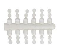 Segrehy Pesca a cuenco de palitos sobre bocados sobre punta fluorescente de varillas de alta calidad duradero material PE blanco transparente 4,5 2,8 cm 20 unidades 12 unidades cada uno por