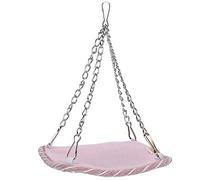 Segrehy Pet Cage Hammock Hanging Bed Soft Breathable Warm Comfortable for Small Pets Hamsters Petaurus Breviceps Summer Sleeping Nest Tamias Jade Rabbit Velvet Mauve 14x14x18CM