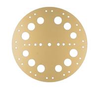 Segrehy Placa Inferior de la Bobina de aleación de Aluminio Duradero Equipo de Buceo Mejorado para la Estabilidad Mejorada para el Agua del mar bucleadoras Resistentes al Agua Resistente (Oro)