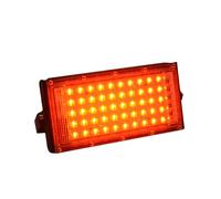 Segrehy Proyector LED RGB Exterior 50W 220V Superbrillante, Impermeable IP66, para Jardín, Fiestas, Bodas y Eventos, para Decoración, Seguridad y Ambiente en Exteriores (Rojo)