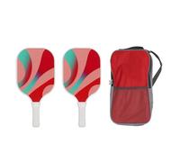 Segrehy Raquetas de Pickleball Juego de Fibra de Vidrio liviano Racquet Pickleball Portable Sports Pickle Ball Equipment con Bolsas para Hombres Mujeres Profesionales y recreativos Juego