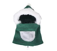 Segrehy Ropa de pájaro de Navidad Suave y Agradable para la Piel Traje de Vuelo de pájaro con Capucha Lindo para Loro Agapornis Cacatúa Poliéster Verde Disfraz de pájaro Mascota de (l)