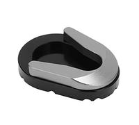 Segrehy Soporte para motocicleta, almohadilla ampliadora, placa extensora de soporte lateral, aleación de aluminio CNC de primera calidad, resistencia a la corrosión antioxidante para (Ti Color)