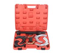 Segrehy Tenedor Strut Coil Spring Compressor Extractor Tool Kit Profesional Heavy Duty Horquillas intercambiables universales para mecánica de reparación de automóviles Acero de alto