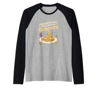Seguí mi corazón hasta el diseño Amante de la Pasta Camiseta Manga Raglan