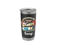 Seguí mi corazón Me llevó a Ivory Trip Tour de vacaciones Vaso térmico de acero inoxidable de doble pared