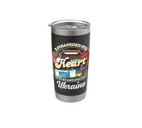 Seguí mi corazón Me llevó a Ucrania Viaje Tour de vacaciones Vaso térmico de acero inoxidable de doble pared