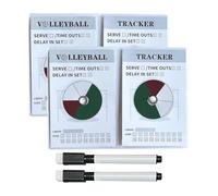 Seguimiento De Entrenamiento De Voleibol | Pista de Estrategia y Entrenamiento para Voleibol | Equipo Portátil para Entrenadores con Cuaderno de Registro para Monitoreo de Posiciones Sustituciones y