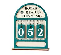 Seguimiento de objetivos de lectura, signo de seguimiento de desafíos de lectura, rastreador de objetivos de libro, para profesores, lectores, gusanos de biblioteca, hombres, mujeres, jóvenes