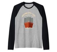 Seguimiento Marino del Buque del Buque del Buque de Carga del observador del Barco Camiseta Manga Raglan