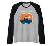 Seguimiento Marino del Buque del Buque del Buque de Carga del observador del Barco Camiseta Manga Raglan