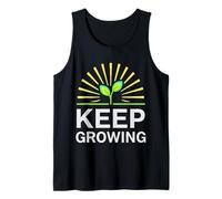 Seguir creciendo la motivación del Brote de plántulas de Plantas Camiseta sin Mangas