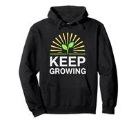 Seguir creciendo la motivación del Brote de plántulas de Plantas Sudadera con Capucha