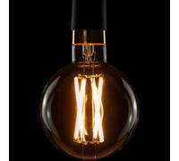 Segula Bombilla globo LED E27 14 W filamento incoloro 922 atenuable 1400 lm