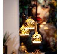 SEGULA floating globo twisted G150 E27 6W gris