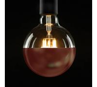 SEGULA globo LED E27 6,5W 927 cabeza espejo cobre