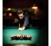 Segula Globo LED Flotante Billard negro 8, E27, G200 4 W 922 True