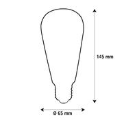 SEGULA LED Elegant Line E27 3W Rustika 2200 K Filamento atenuable EC:EPREL:2248692