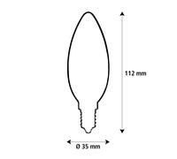 Segula LED Fire Flame Line E14 0,2 W Vela bombilla vela soplada 1800 K