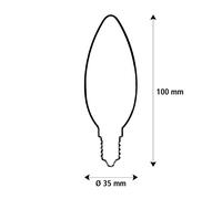 Segula LED Fire Flame Line E14 0,2 W Vela gris humo 1800 K